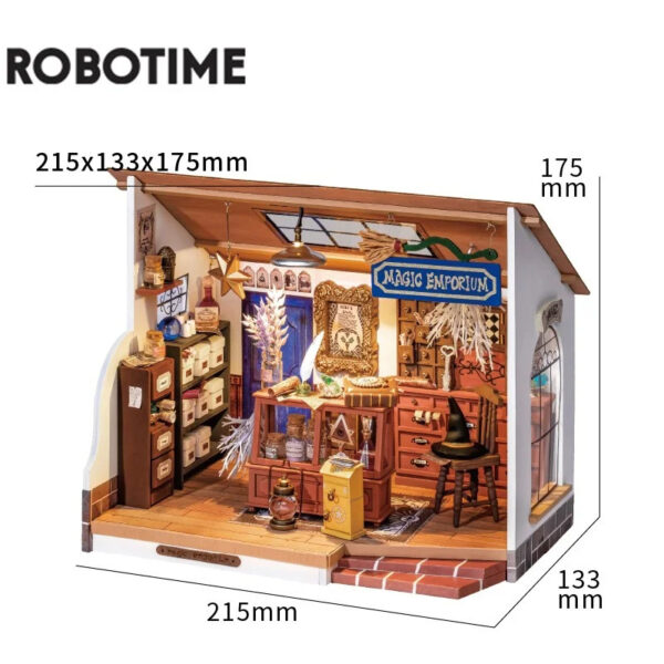 Robotime DIY Doll House With Furniture Children Green Miniature Dollhouse Wooden Kits Assemble Toy Xmas Brithday Gifts - Image 8