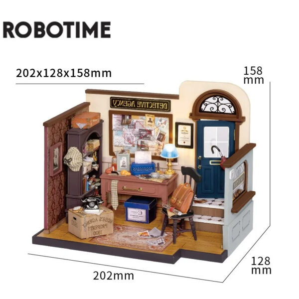 Robotime DIY Doll House With Furniture Children Green Miniature Dollhouse Wooden Kits Assemble Toy Xmas Brithday Gifts - Image 5