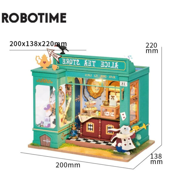 Robotime DIY Doll House With Furniture Children Green Miniature Dollhouse Wooden Kits Assemble Toy Xmas Brithday Gifts - Image 3