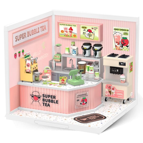 Rolife Super Store Kits Plastic Building Toys For Xmas Gifts DIY Miniature House - Image 5