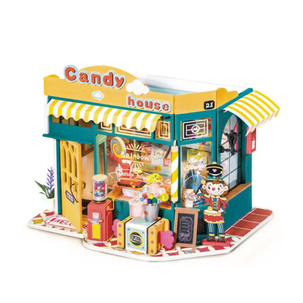 Robotime DIY Doll House With Furniture Children Green Miniature Dollhouse Wooden Kits Assemble Toy Xmas Brithday Gifts - Image 2