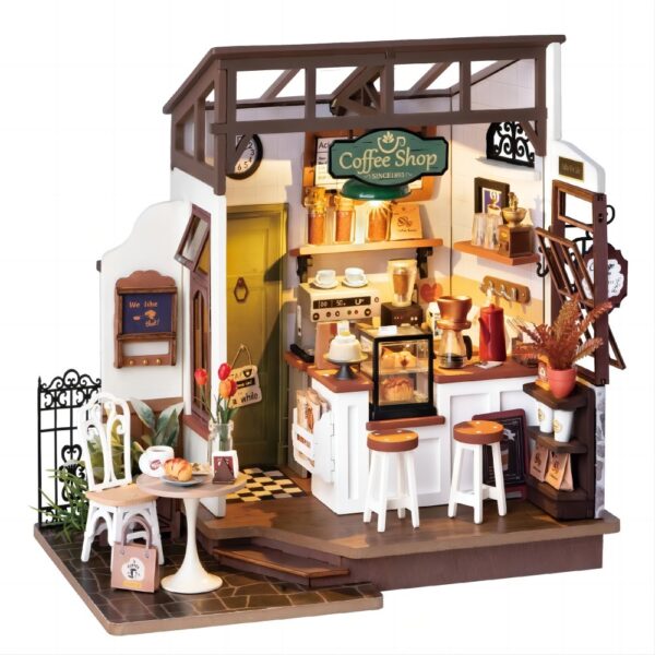 Robotime DIY Doll House With Furniture Children Green Miniature Dollhouse Wooden Kits Assemble Toy Xmas Brithday Gifts - Image 4
