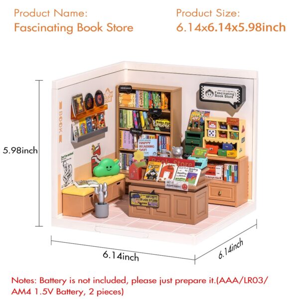 Rolife Super Store Kits Plastic Building Toys For Xmas Gifts DIY Miniature House - Image 7
