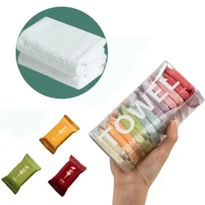 14pcs/set Disposable Compressed Towel, Thickened Facial Cleansing Towel, Portable Bath Towel For Outdoor Travel & Camping
