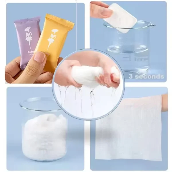 14pcs/set Disposable Compressed Towel, Thickened Facial Cleansing Towel, Portable Bath Towel For Outdoor Travel & Camping - Image 6