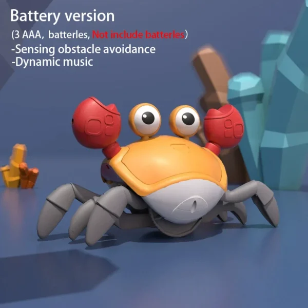 1Pc Escape Crab Auto-sensing Function Children Crawling Avoiding Obstacles Electronic Pet With Music - Image 2