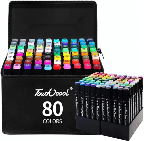 24-80 Colors Double Headed Oily Art Marker Pen Set for Draw Sketching Oily Tip Based Markers Graffiti Manga School Art Supplies - Image 2