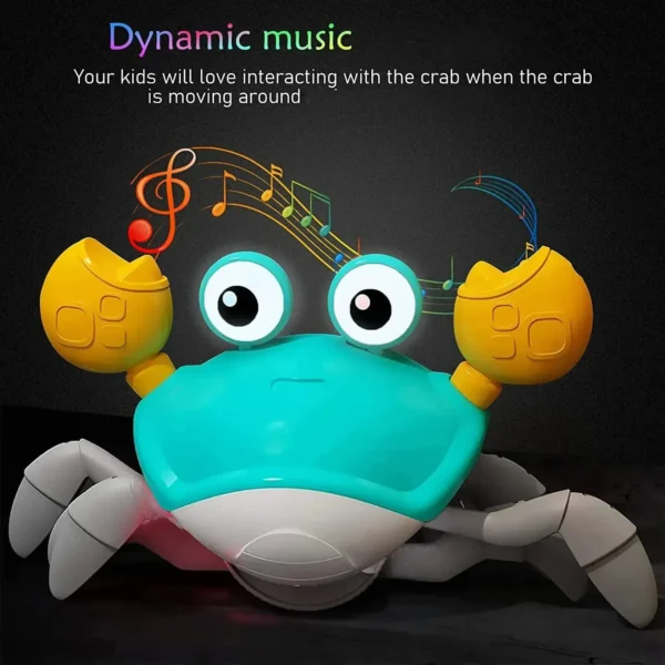 1Pc Escape Crab Auto-sensing Function Children Crawling Avoiding Obstacles Electronic Pet With Music - Image 6
