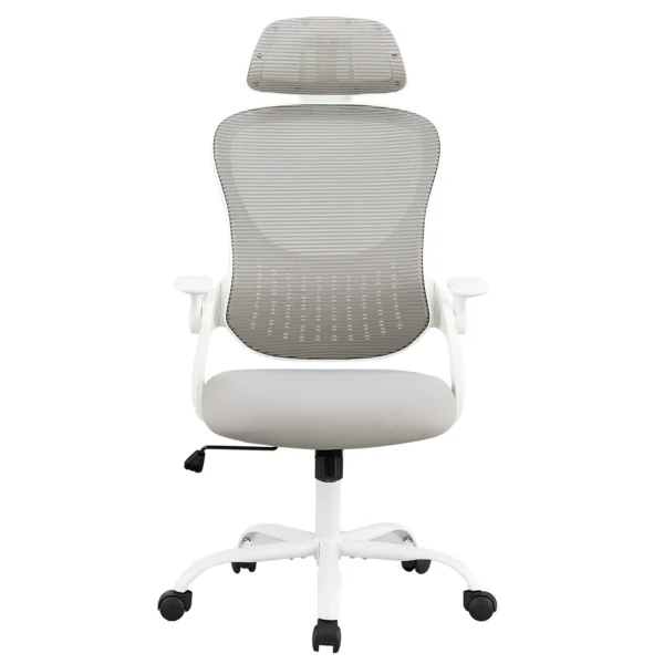 Mesh Ergonomic Office Computer Desk Chair Flip-up Arms Adjustable Headrests Comfortable Lumbar Support For Home Office - Image 12