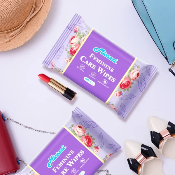Mioszzi Mint Feminine Cleansing Wet Wipes 40pcs/pack,refreshing,portable,remove oder - Image 3