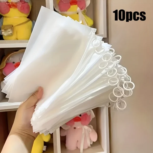 10PCS matte pull-ring bag, suitable for jewelry, masks, underwear, socks and other storage bags, multi-functional portable trave